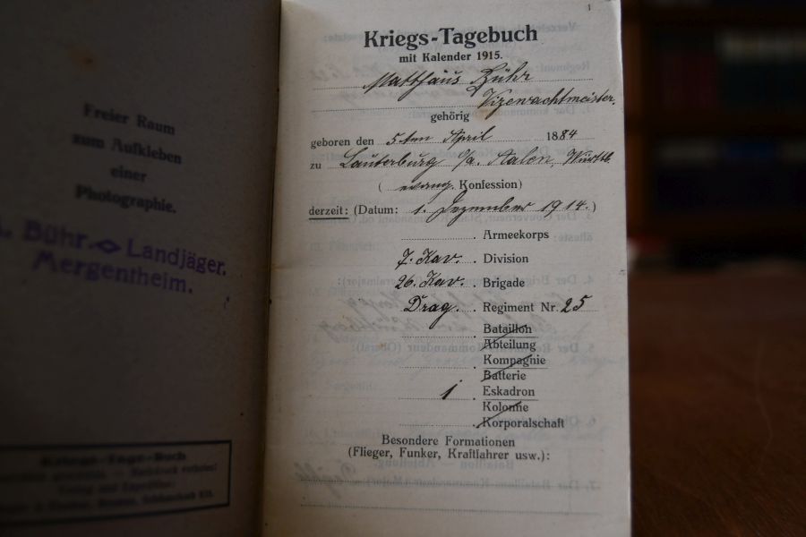 Kriegs-Tage-Buch 1914/15.