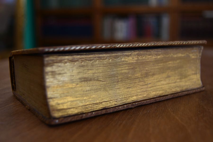Het Nieuwe Testament ofte alle boeken des Nieuwen Verbonts onses Heeren Jesu Christi, door last van de hoog moog heeren Staten Generaal der Vereenigde Nederl. en volgens het besluyt van de Synode Nationael gehouden tot Dodrecht in de Jaaren 1618 ende 1619. uyt de Grieksche tale in onse Nederlandsche tale getrouwelyk overgezet ende ... van drukfouten verbetert angebunden Het Boek der Psalmen nevens de Gezangen.