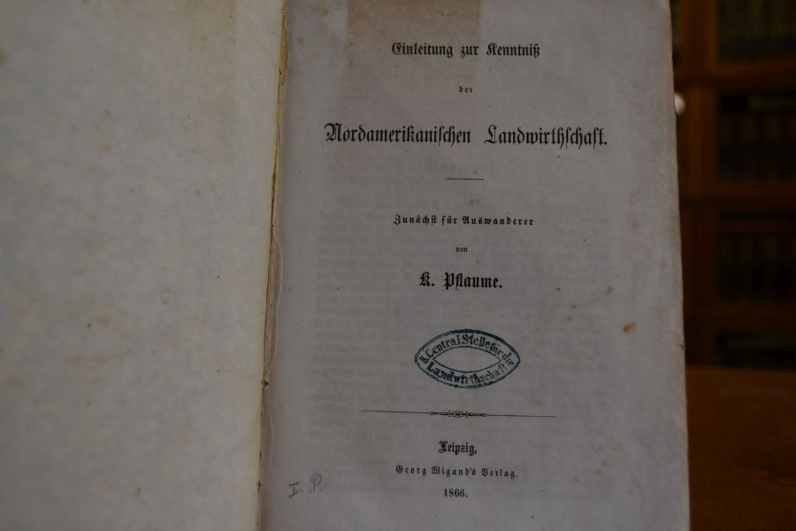 Einleitung zur Kenntniß der Nordamerikanischen Landwirthschaft. Zunächst für Auswanderer.