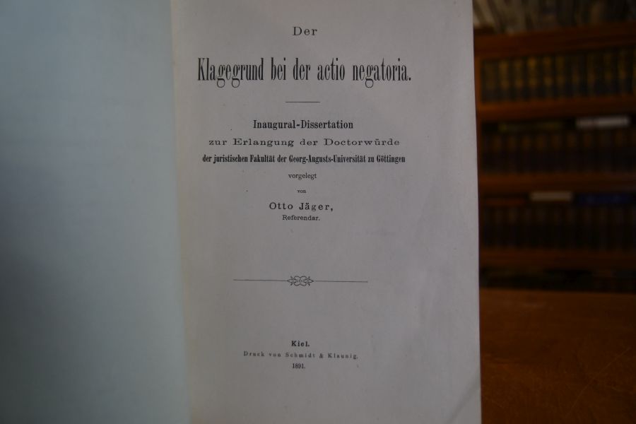 Der Klagegrund bei der actio negatoria.