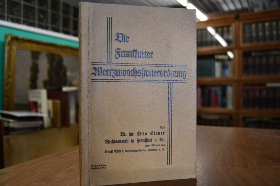 Die Frankfurter Wertzuwachssteuerverordnung vom 22. März 1928.