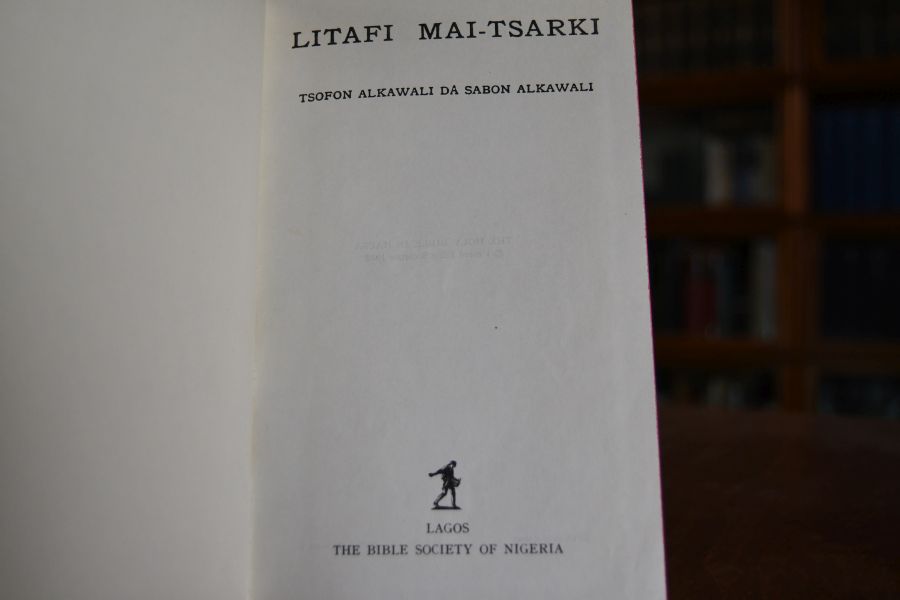 Litafi Mai-Tsarki. Tsofon alkawali da sabon alkawali. The Holy Bible in Hausa.