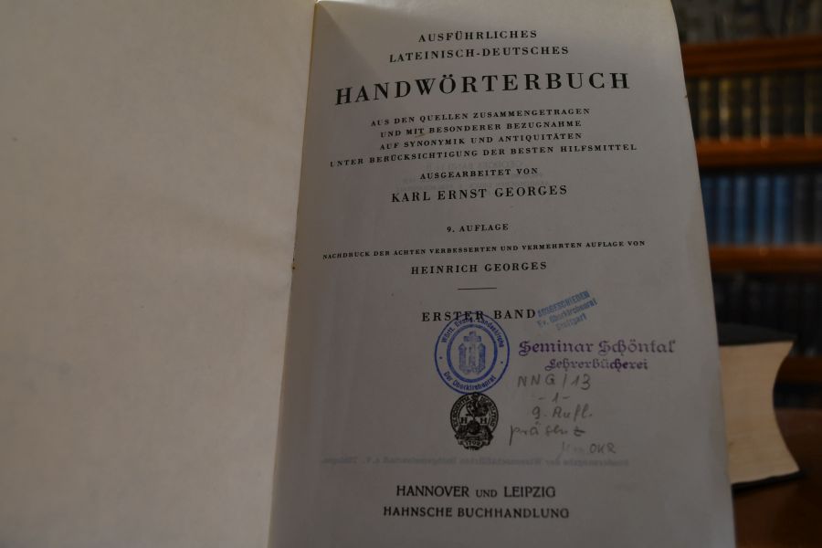 Ausführliches Lateinisch-Deutsches Handwörterbuch.