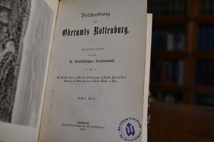 Beschreibung des Oberamts Rottenburg Erster Teil (von 2) apart.