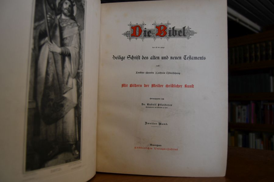 Die Bibel das ist die ganze Heilige Schrift des alten und neuen Testaments nach Martin Luthers Übersetzung mit Bildern der Meister christlicher Kunst. Bd. 2+3 (von 3).