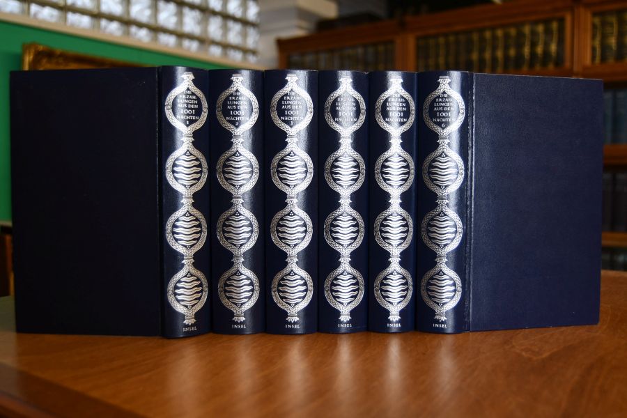 Die Erzählungen aus den Tausendundein Nächten. Vollständige deutsche Ausgabe in sechs Bänden. Zum ersten Mal nach dem arabischen Urtext der Calcuttaer Ausgabe 1836 übertragen von Enno Littmann (komplett).