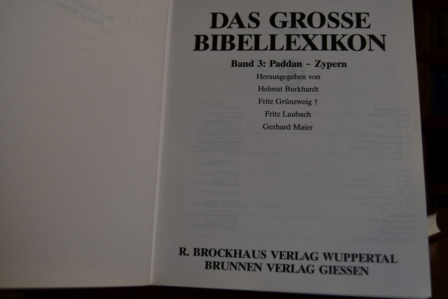 Das grosse Bibellexikon. Bde. 1-3 (komplett).