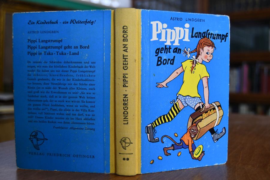 Pippi Langstrumpf geht an Bord.
