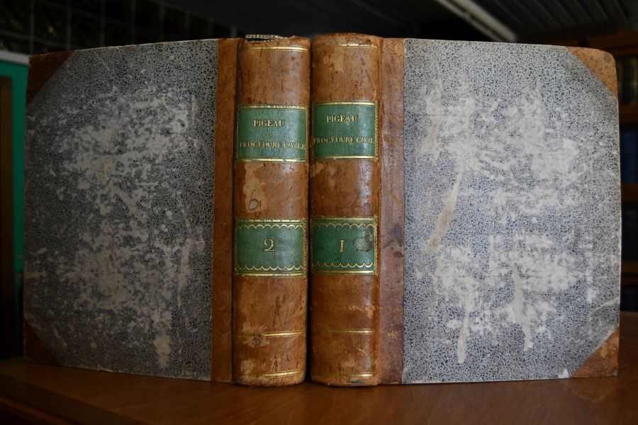 La Procédure Civile des Tribunaux de France, démontrée par Principes, et mise en Action par des Formules. Tome 1+2.