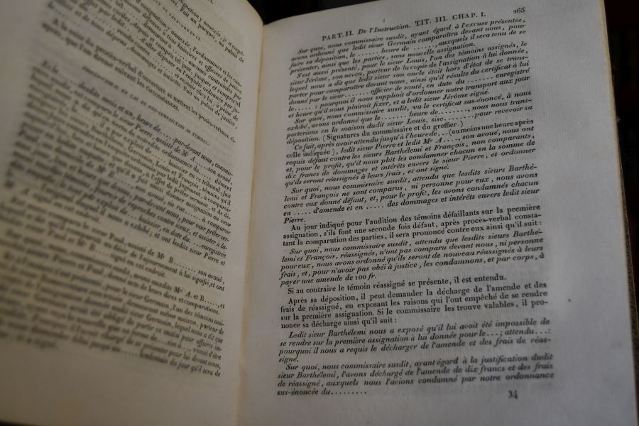 La Procédure Civile des Tribunaux de France, démontrée par Principes, et mise en Action par des Formules. Tome 1+2.