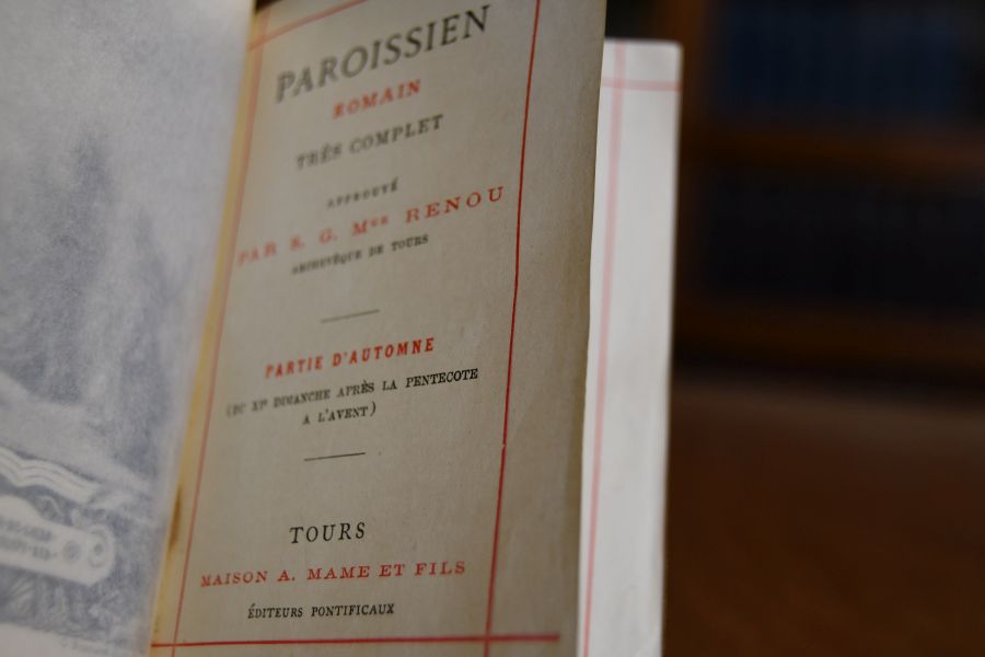 Paroissien romain très complet, partie d`automne (du XIe dimanche après la Pentecôte à l`Avent)
