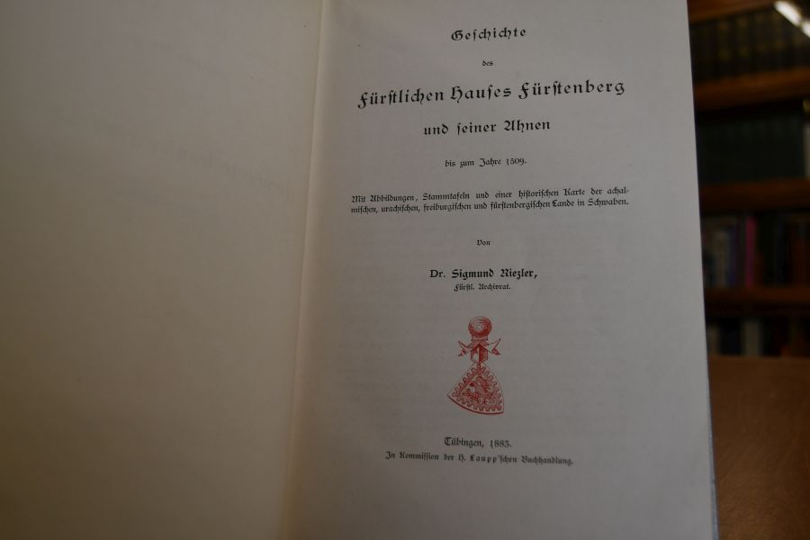 Geschichte des Fürstlichen Hauses Fürstenberg und seiner Ahnen bis zum Jahre 1509.