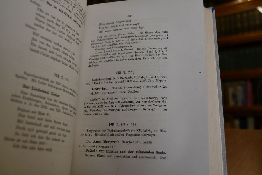 Die Handschriften der Fürstlich-Fürstenbergischen Hofbibliothek zu Donaueschingen. Geordnet und beschrieben.