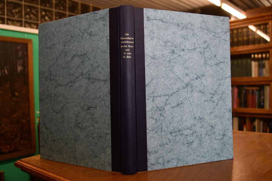 Die Herrschaftsverhältnisse in der Landgrafschaft Baar bin der Wende vom 15. zum 16. Jahrhundert. Ein Beitrag zur Entstehung des Territorialstaates und zur Geschichte des Bauernkriegs.