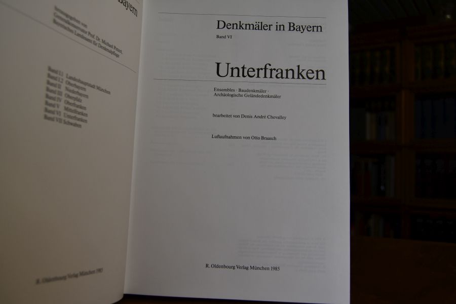 Denkmäler in Bayern Bd. 6. Unterfranken (apart)