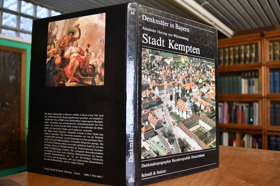 Denkmaltopographie Bundesrepublik Deutschland. Denkmäler in Bayern VII, Bd. 85. Stadt Kempten (apart).