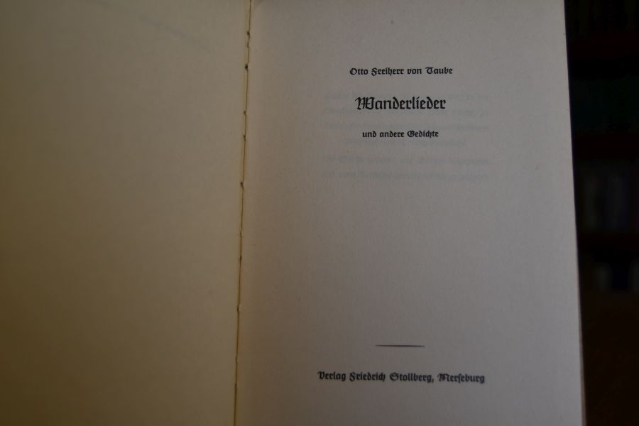 Wanderlieder und andere Gedichte.