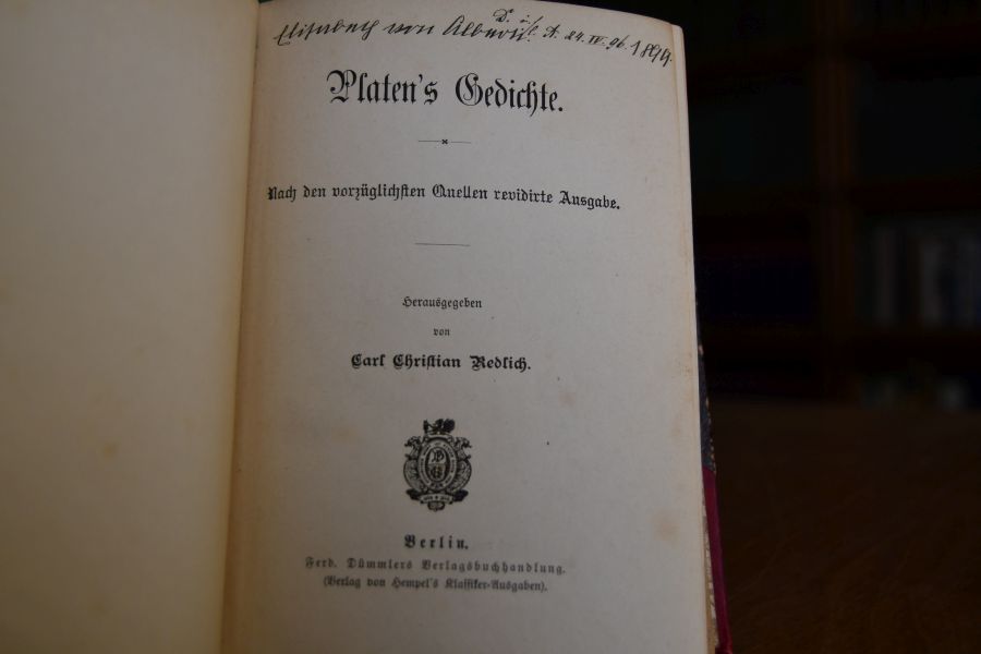Platen`s Gedichte.