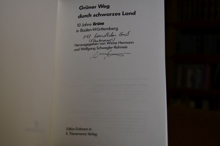 Grüner Weg durch schwarzes Land. 10 Jahre Grüne in Baden Württemberg.