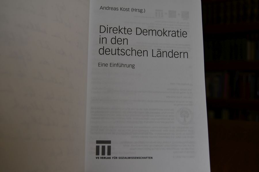 Direkte Demokratie in den deutschen Ländern. Eine Einführung.