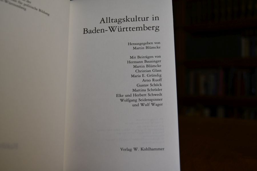 Alltagskultur in Baden-Württemberg.