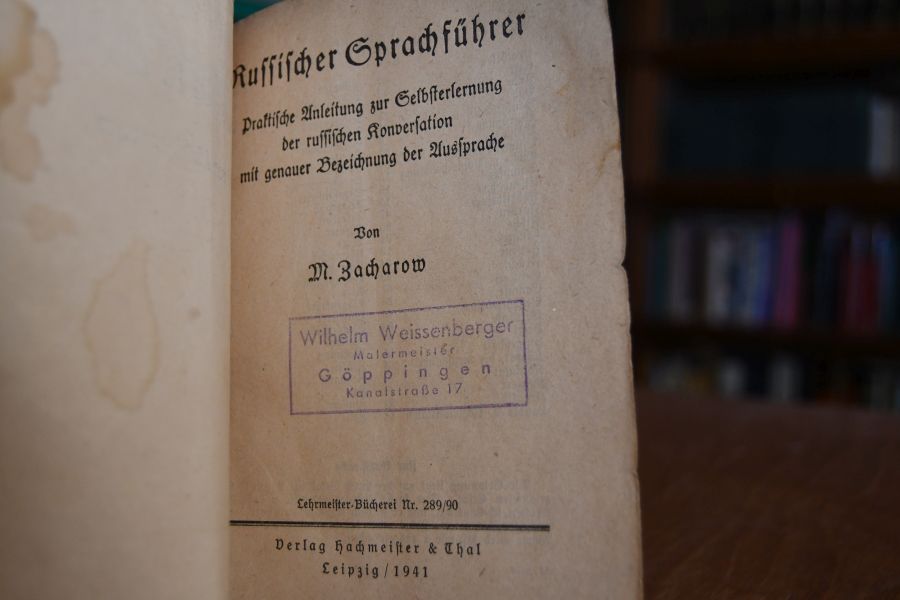 Russischer Sprachführer. Praktische Anleitung zur Selbsterlernung der russischen Konversation mit genauer Bezeichnung der Aussprache.