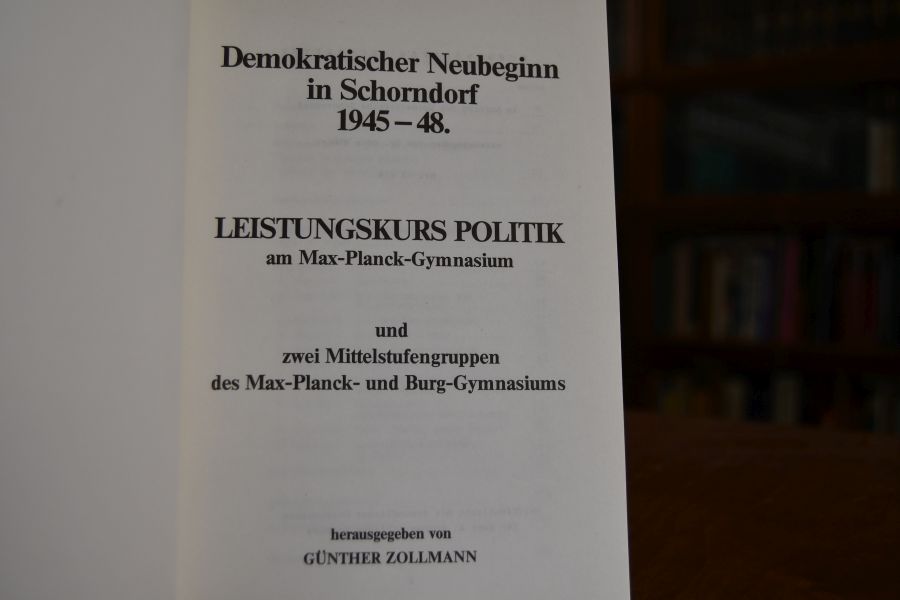 Demokratischer Neubeginn in Schorndorf 1945-48.