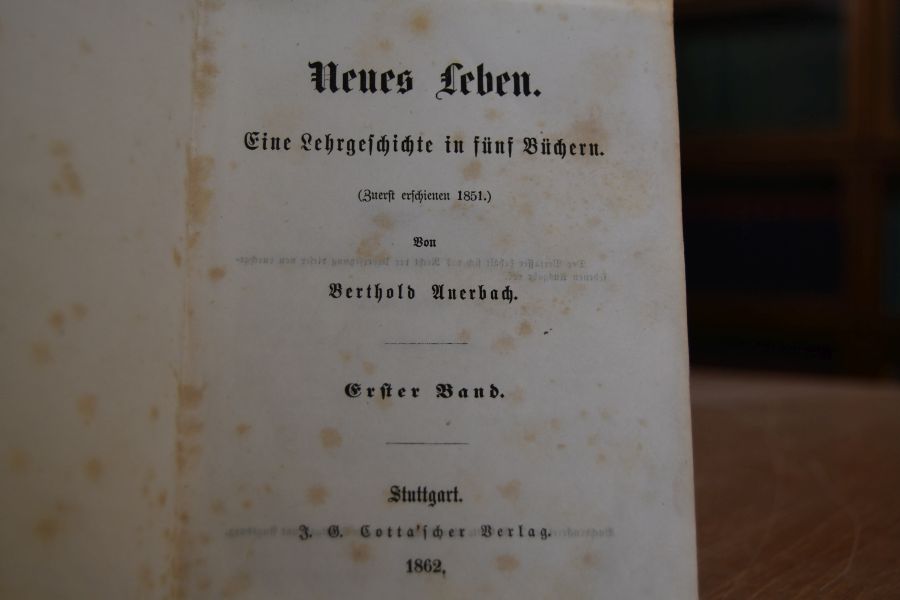 Neues Leben. Eine Lehrgeschichte in fünf Büchern. (Zuerst erschienen 1851). 3 Bde. in einem Bd. (komplett).