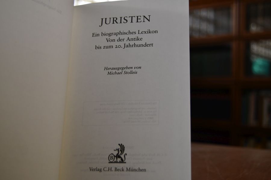 Juristen. Ein biographisches Lexikon. Von der Antike bis zum 20. Jahrhundert.