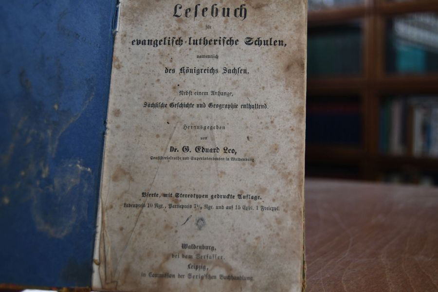 Lesebuch für evangelisch-lutherische Schulen, namentlich des Königreichs Sachsen. Nebst einem Anhange, Sächsische Geschichte und Geographie enthaltend.