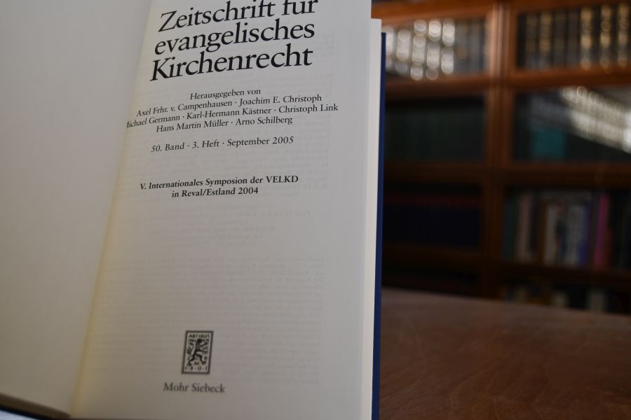 Zeitschrift für evangelisches Kirchenrecht, 50. Jahrgang, 3. Heft. V. Internationales Symposion der VELKD in Reval/Estland 2004.