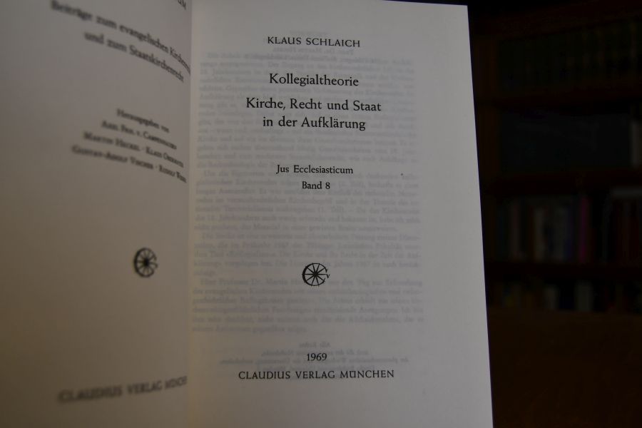 Kollegialtheorie. Kirche, Recht und Staat in der Aufklärung