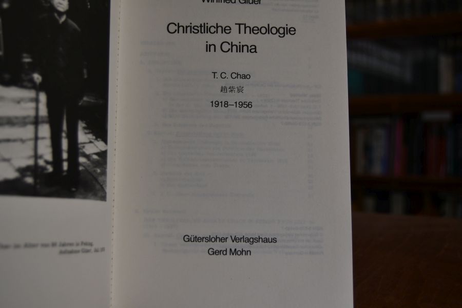 Christliche Theologie in China. T. C. Chao ; 1918 - 1956.