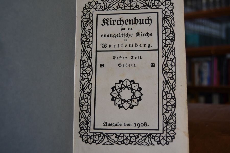 Kirchenbuch für die evangelische Kirche in Württemberg. Ausgabe von 1908 und 1912. 3 Teil in 3 Bdn.