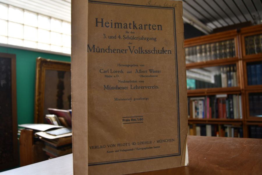 Heimatkarten für den 3. und 4. Schülerjahrgang der Münchener Volksschulen.