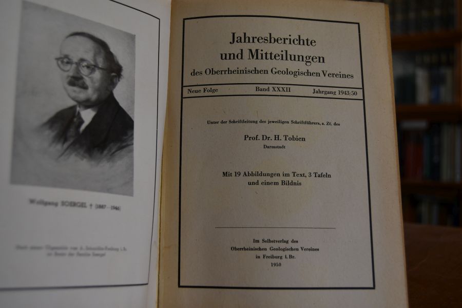 Jahresberichte und Mitteilungen des Oberrheinischen Geologischen Vereines, Neue Folge, Band XXXII, Jahrgang 1943/50.