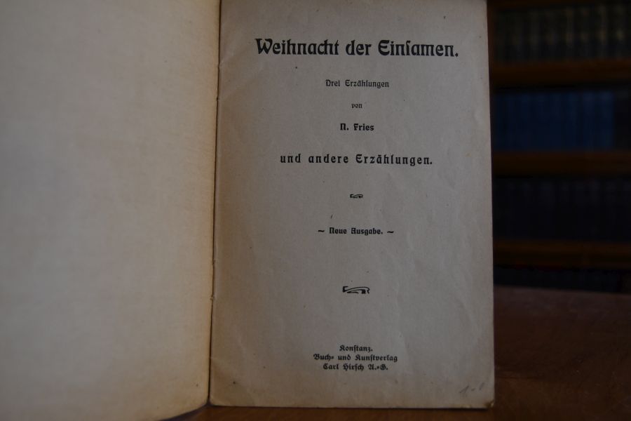 Weihnachten der Einsamen. Drei Erzählungen.