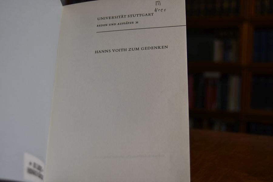 Hans Voith zum Gedenken.