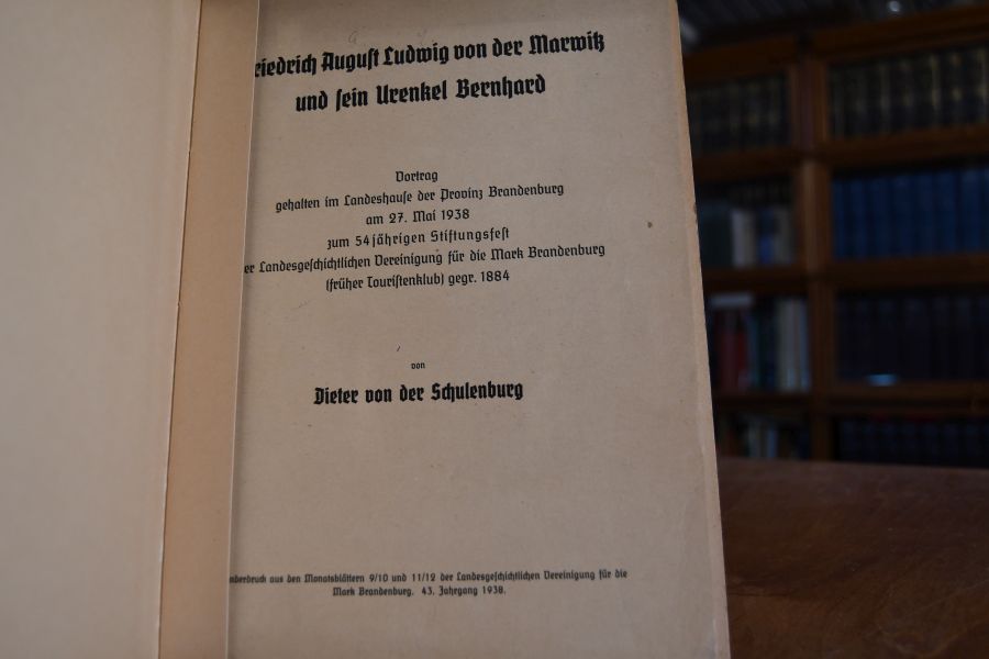 Friedrich August Ludwig von der Marwitz und sein Urenkel Bernhard.