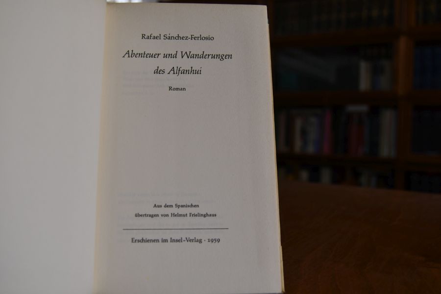 Abenteuer und Wanderungen des Alfanhui. Roman.