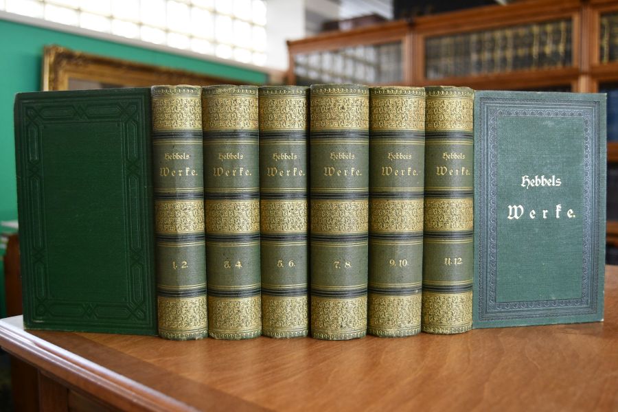 Friedrich Hebbel`s sämmtliche Werke. 12 Bände in 6 Bänden (komplett).