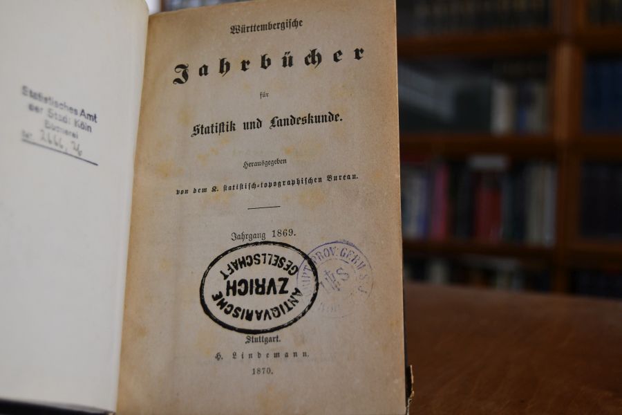 Württembergische Jahrbücher für Statistik und Landeskunde. Jahrgang 1869.