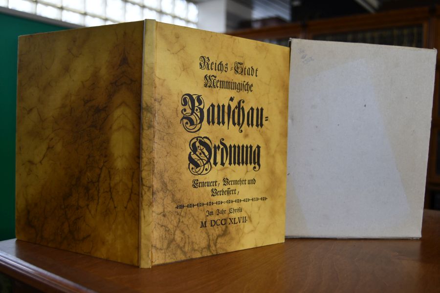 Reichs-Stadt Memmingische Bauschau-Ordnung. Erneuert, vermehrt und Verbessert.