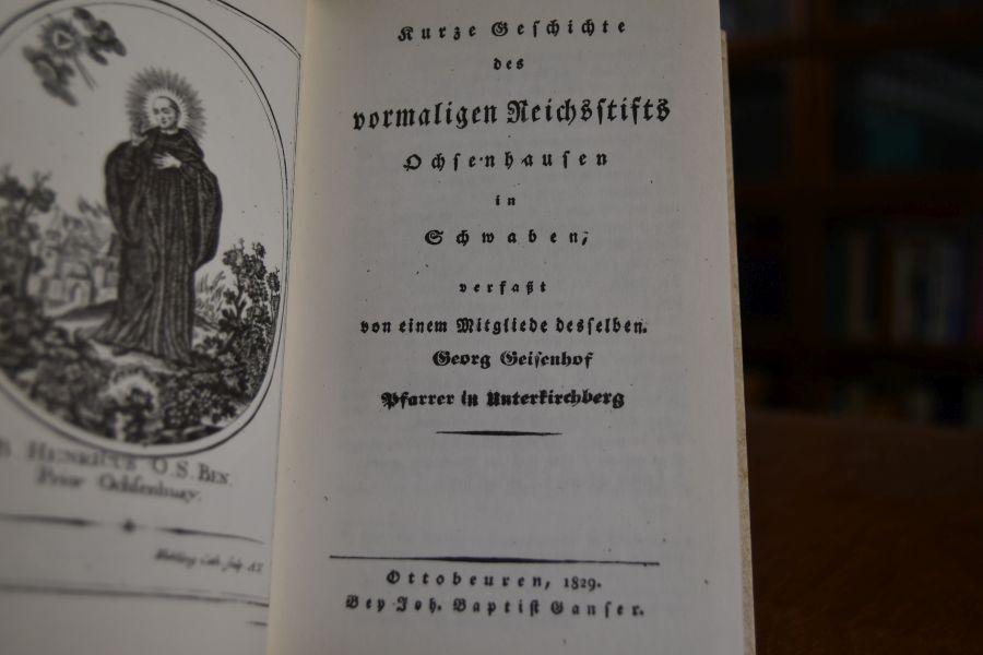 Kurze Geschichte des vormaligen Reichsstifts Ochsenhausen in Schwaben; verfaßt von einem Mitgliede desselben.