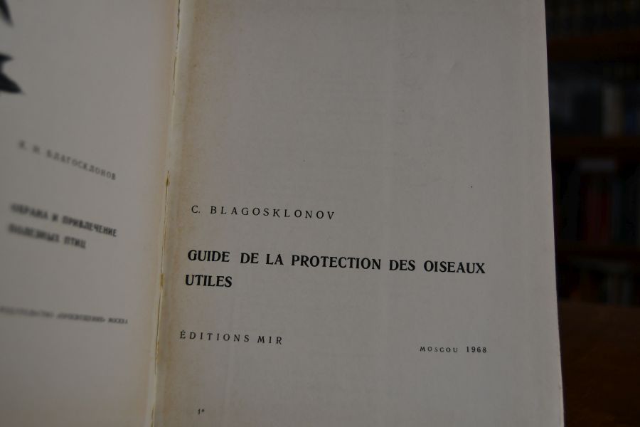 Guide de la Protection des Oiseaux utiles.