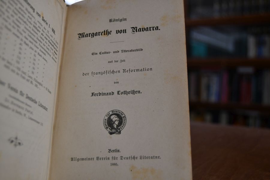 Königin Margarethe von Navarra. Ein Cultur- und Literaturbild aus der Zeit der französischen Reformation.