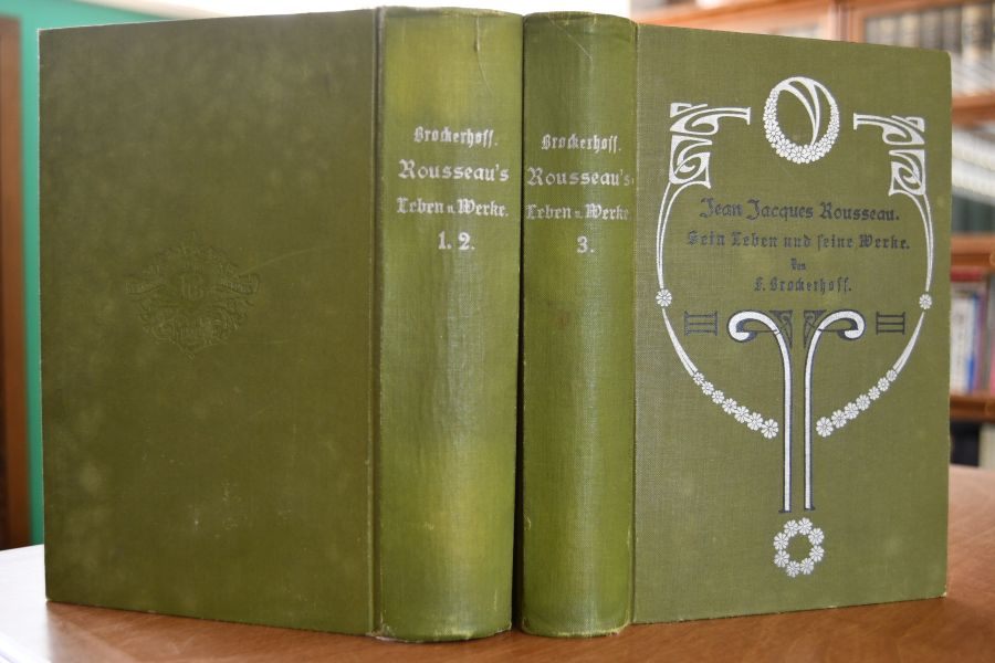 Jean Jacques Rousseau. Sein Leben und seine Werke. Bde. 1-3 in 2 Bänden