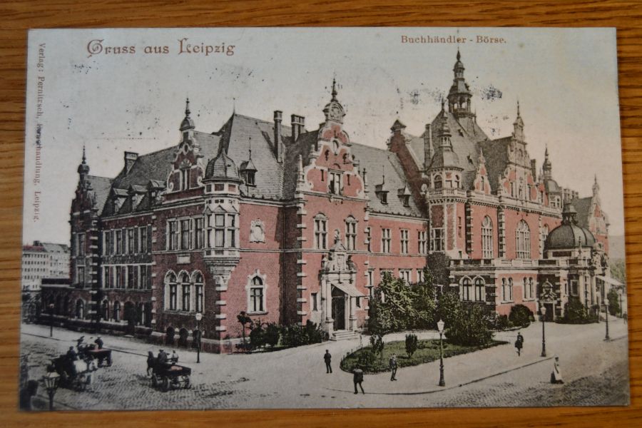 Gruss aus Leipzig. Buchhändler-Börse.