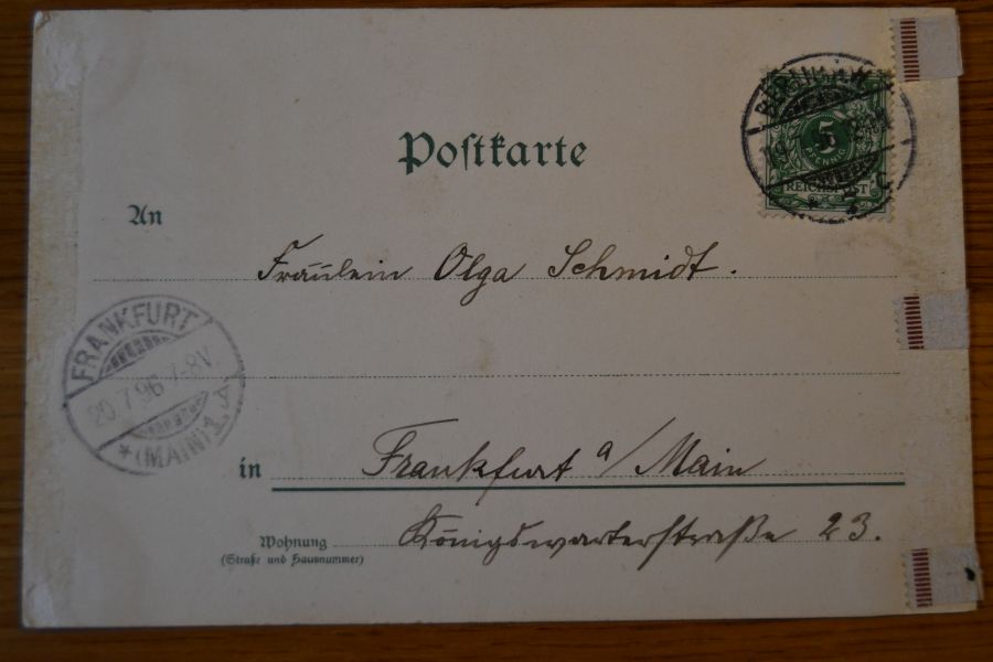 Litho. Gruss aus Berlin. Königl. Schloss Charlottenburg, Denkmal d. Königin Louise, Denkmal Friedr. Wilh. III., Mausoleum.