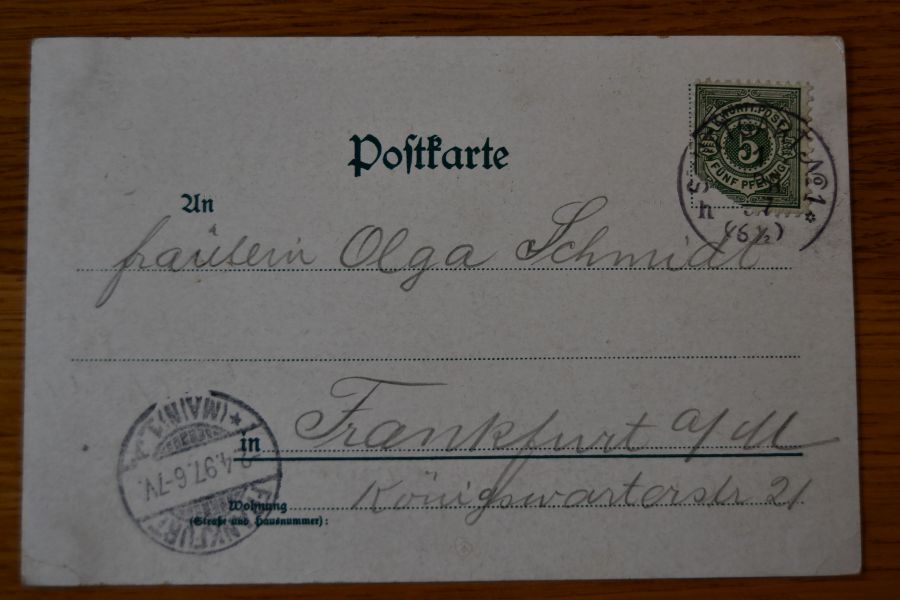 Litho. Gruss vom Hotel Royal Stuttgart.